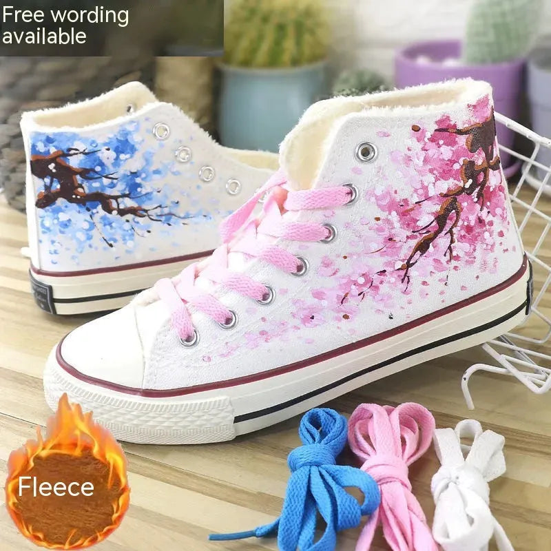 High Top Canvas Shoes For Summer And Autumn - Bellarte Enchanté High Top Canvas Shoes For Summer And Autumn